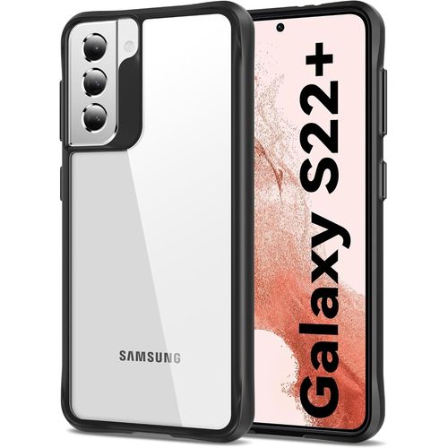 Coque Pour Samsung Galaxy S22+ Plus 5g 6,6 Pouces, Anti-Jaunissement Étui Téléphone Transparente, Housse De Protection Antichoc - Noir