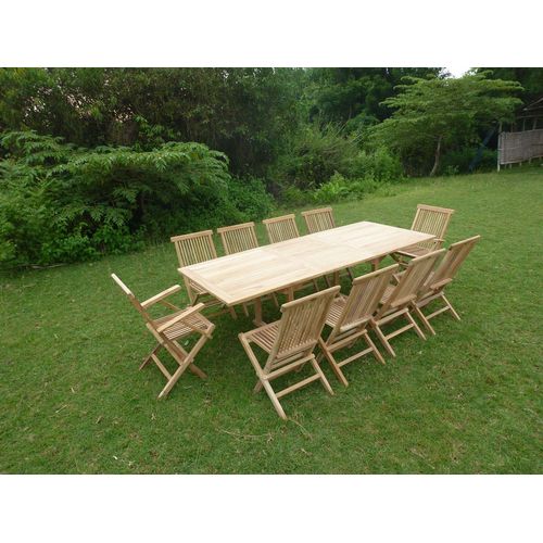 Ensemble De Jardin En Teck Premium Astana 8 Chaises 2 Fauteuils Jenae
