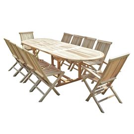 Salon De Jardin En Teck Henua 8 Chaises 2 Fauteuils