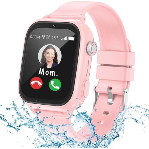 Asfasfq-Elejafe Montre Connectée Enfant, 4g Montre Gps Enfant Avec Wifi Appel Vidéo Sos Whatsapp Mode Classe Podomètre, Réveil, Ip68 Étanche Smartwatch, Montre Intelligente Pour Filles Et Garçons