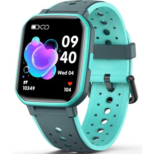 Fitness Tracker Montre pour Enfants¿Montre Intelligente Sport Étanche IP68 avec 19 Modes de Sport, Podomètre, Moniteur de Sommeil, Cadeau pour Filles Adolescents 6-16 (Noir)