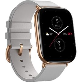 Asfasfq-Zepp Montre Intelligente E 1,65 "", Écran Tactile Couleur, 5 Atm, Étanche, Avec Mesure De La Saturation En Oxygène Dans Le Sang Spo2, 11 Modes De Sport, Gris Lunaire