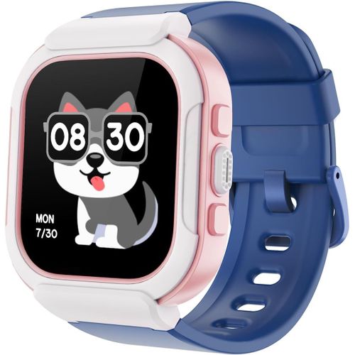Montre Connectée Enfant Garçon Smartwatch Enfant avec Jeux SpO2 Cardio Sommeil Minuteur Calculatrice Réveil Podometre Marche Non Connecté Waterproof Tracker d'Activité sans Telephone Bleu