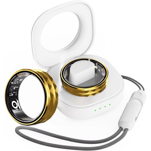 Bague Intelligente Avec Mesure De La Pression Artérielle, Android Ios, Pour Homme Et Femme, Moniteur De Sommeil, Podomètre, Anneau De Fitness, Tracker D'activité, Fréquence Cardiaque, Noir, Doré