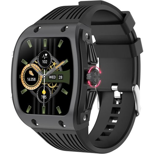 Montre Connectée Homme avec Appels Bluetooth, 1.76"" HD Smartwatch avec AI Fonction, 123+ Modes Sportifs/Podometre/Sommeil, Etanche IP68, Montre Intelligente pour Android iOS, Bleu