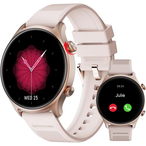 Montre Connectée Homme Femme avec Appel Bluetooth, 1,52"" Smartwatch avec Suivi de la Santé (Fréquence Cardiaque/Sommeil/Oxygène du Sang), Montre Intelligente Android iPhone, Bleu Marine