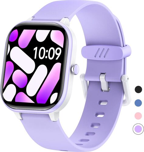 MEVRONISSHOP-Fitness Tracker Montre pour Enfants, Montre Intelligente étanche IP68 avec 19 Modes de Sport, podomètre, Moniteur de Sommeil, Excellent Cadeau pour Filles Adolescents 6-16 (Mauve)