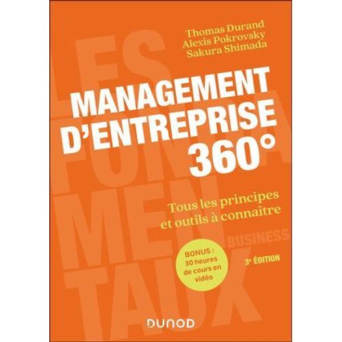 Management D'entreprise 360° - 3e Éd.