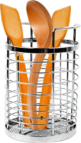 Chenquansarl-Porte Ustensiles Cuisine,Support Ustensiles Cuisine,Ustensiles De Cuisine Inox,Pot Ustensile Compartimentée Et Rotative,Accessoire Cuisine Pour Cuisine,Salle De Bain Et Les Bureaux