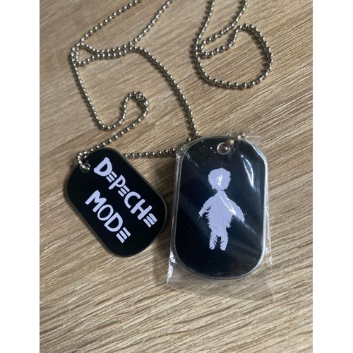Depeche Mode Dog Tag Necklace Touring The Angel Official Merchandising Collector Neuf