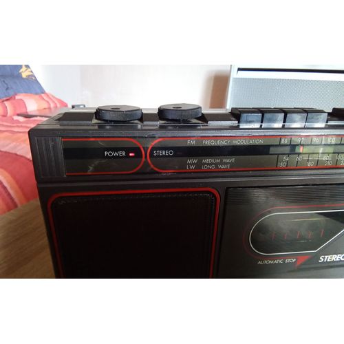 Radio cassette portable vintage