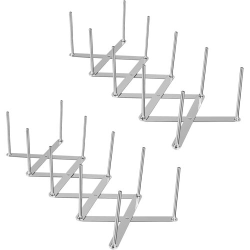 2 Pièces Support De Couvercle, Support De Côtes En Acier Inoxydable Réglable Support De Côtes De Rechange Organisateur De Stockage Pour Couvercles De Casseroles[CHU10500317]