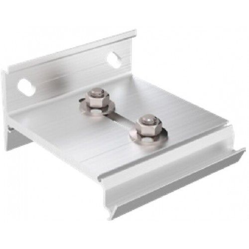Equerres de fixation murales pour rails Win Slide 2 - aluminium brut - double voie MANTION