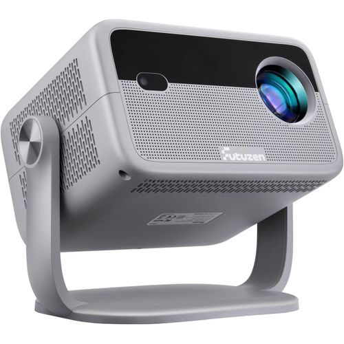 ChenQuanSarl-Videoprojecteur 4K Auto Keystone/Focus Électrique Projecteur Rotatif À 360°, Fhd 1080P Natif Vidéoprojecteur Home/Outdoor Cinéma, 600 Ansi Lumens Wifi6 Bluetooth Projecteur, Commande Voc