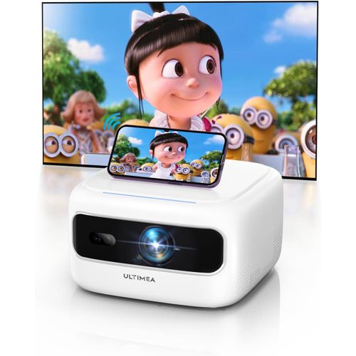 Portable Videoprojecteur Avec Décodage Full Hd 1080P, 300 Ansi Lumen, Videoprojecteur Avec Focus Électrique Et Faible Latence, Movie Projecteur Pour Ios/Android Phone, Tv Stick, Apollo P10