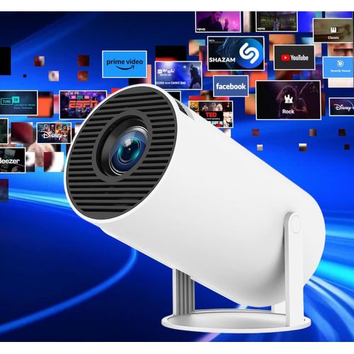 Vidéoprojecteur Portable Pour Téléphone Portable Halloween 720P Hd Lumière Du Jour Claire Compatible Avec Mur De Discothèque Prise En Charge De La Rotation À 180°