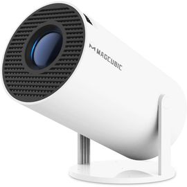 WCHI-[App Intégrée] Vidéoprojecteur 2025 Rétroprojecteur Portable Mini Projecteur Dual Contrôle Avec Souris Android Tv Wifi 6 Bt5.2 180° Rotation Hdmi/Tv Stick/Usb/Ps21,Avec Hdmi Et Souris