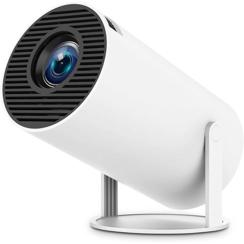 Vidéoprojecteur Intelligent Mini Projecteur avec Android 11, 4K/120 WiFi 5G et Bluetooth 5.0, Projecteur Portable Home cinéma avec Angle de 280 Degrés,Projecteur Convient pour Téléphone, PC,HDMI USB