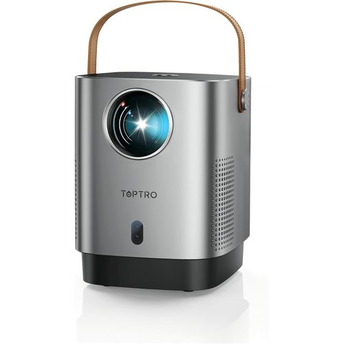 WCHI-[App Intégrée] Vidéoprojecteur 2025 Rétroprojecteur Portable Mini Projecteur Dual Contrôle Avec Souris Android Tv Wifi 6 Bt5.2 180° Rotation Hdmi/Tv Stick/Usb/Ps98,Avec Hdmi Et Souris