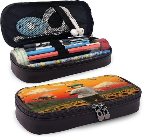 Hirola Tyler,The Creator Étudiant Cuir Étui À Crayons Grande Capacité Stylo Sac Fournitures Papeterie Maquillage Boîte Organisateur Pochette Double Fermeture Éclair Garçons Pour Sch