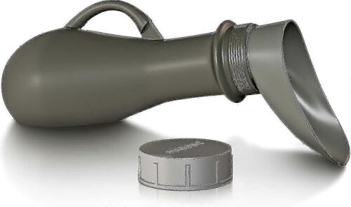 Toilette D'urinoir Portable Étanche - Bouteille D'urine Anti-Éclaboussures De 1,2 L Pour Hommes - Bouteille D'urine Avec Accessoire D'urinoir Pour Femmes - Urinoir De Voyage (Argent) -A 