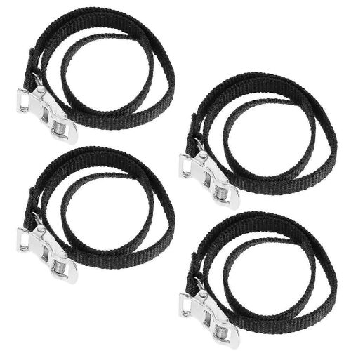 4pcs Bicyclettes Pédale Orteils Sangles De Pédale Universels Remplacement