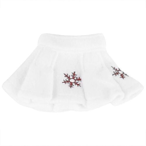 Douce Belle Jupe Flocon De Neige Blanc Pour Fille Elfe Poupée Sur L'étagère Décoration De Noël Cadeau SD128