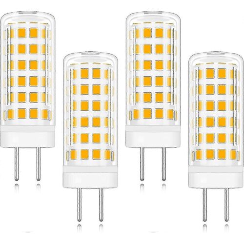 Paquet De 4 Ampoules Led À Base 9w Gy6.35 Ac / Dc Blanc Chaud 3000k Équivalent À Une Ampoule De Remplacement Halogène 9w [Classe Énergétique A+]