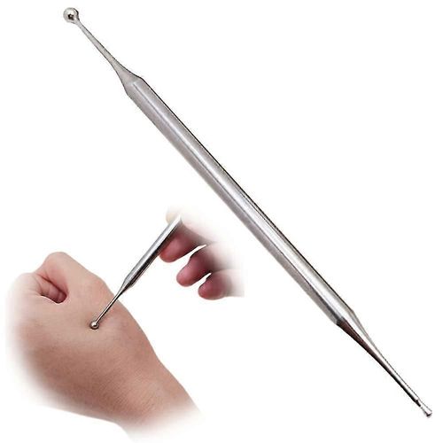 Outils De Réflexologie Faciale À Double Tête Stylo D'acupuncture Manuel En Acier Inoxydable Sonde De Corps Portable Outil De Massage