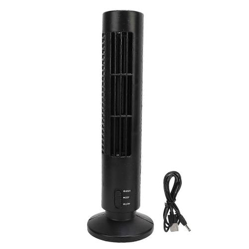 Ventilateur de sol intelligent noir silencieux 2 vitesses puissant ventilateur tour sans pale pour la maison chambre à coucher bureau salle