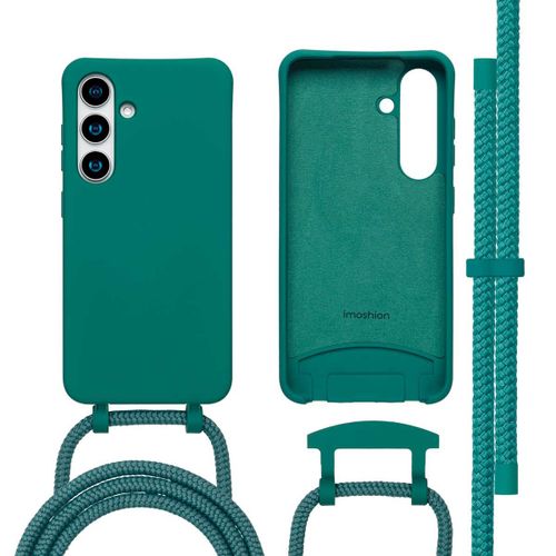 Imoshion Coque Arrière Color Avec Cordon Amovible Et Magsafe Samsung Galaxy S24 / S25 Vert Foncé