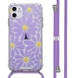 Imoshion Coque Design Avec Cordon Iphone 11 Tropical Violet Flowers Connect