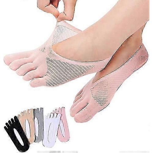 10 Paires Femmes Toe Socks No Show Toe Socks Full Finger Socks Low-Cut Liner Socks Invisible Toe Separated Socks