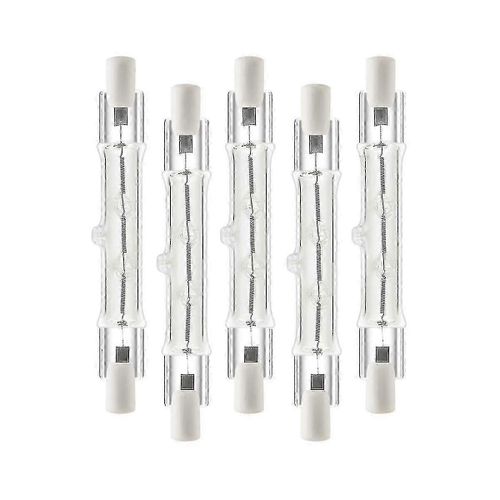 Paquet De 5 R7s 118mm 300w 230v,R7s Ampoule Linéaire Halogène,Lampe Halogène À Intensité Variable Pour La Construction Wo