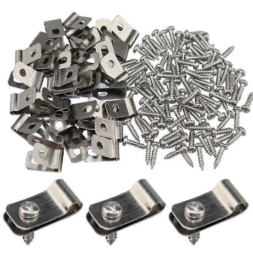 Clips De Clôture En Fil,200 Pièces Fil De Clôture En Aluminium Pour Fil Soudé De Calibre 12-16 Au Bois,Au Métal Ou Au Viny