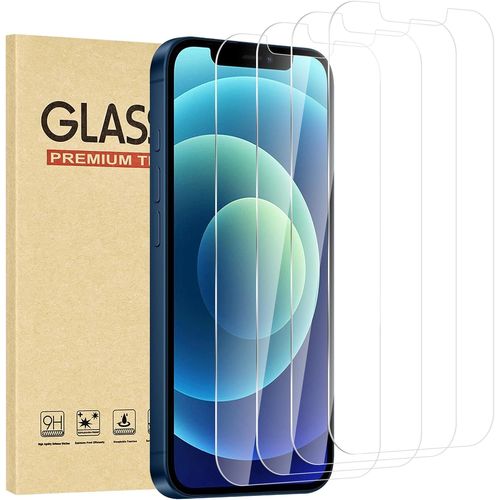 Pack Of 4 Tempered Glass Screen Protectors For Iphone 12 Mini, 9h Hardness, Scratch-Resistant, Bubble-Free, Easy Installation, Compatible With Cases