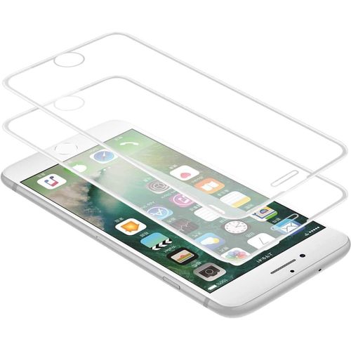 Kal-Lot De 2 3d Verre Trempé Pour Iphone 6 Plus,Iphone 6s Plus,Iphone 7 Plus,Iphone 8 Plus Film Protection Écran [Dureté 9h,Anti Rayures,Hd Ultra Transparent,Sans Bulles] -Blanc