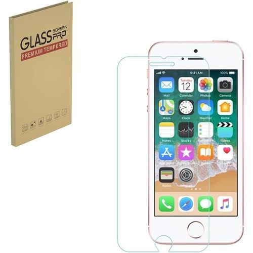 Kal-Film De Protection D'écran En Verre Trempé Pour Iphone Se 3 (2022) Et Se 2 (2020) Dureté 9h Anti-Rayures Hd Transparent