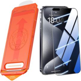 Kal-2 Pièce Verre Trempé Pour Iphone 16 Pro 6,3 Pouces, Verre Trempe Pour Iphone 16 Pro Dépoussiérage Automatique Protection Ecran Installation Rapide, Protection Écran Dureté 9h Sans Bulles
