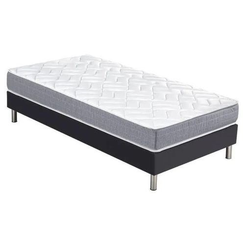 Matelas Maryland + sommier SR15 - 80x200 - Mousse - Hauteur 20 cm - Soutien ferme