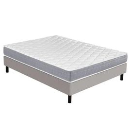 Matelas Ryad + sommier Newkit - 160x200 - Ressorts - Hauteur 21 cm - Très ferme