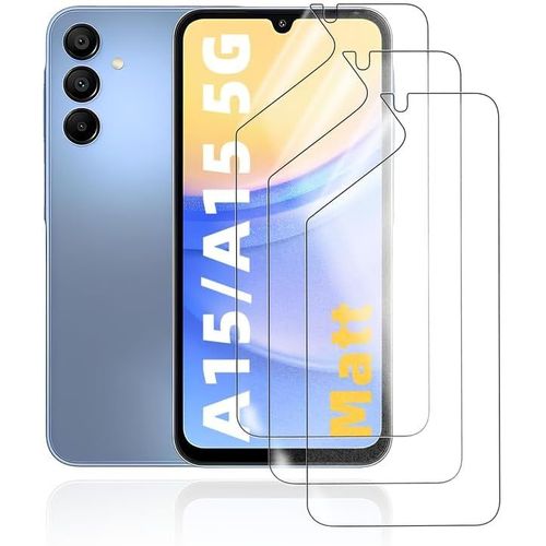 Sjzg-Mat Film Hydrogel Pour Samsung Galaxy A15/ A15 5g, 3 Pièces Tpu Film Protection Écran Matte, Flexible Film De Protection D'écran, Antireflets, Anti-Traces