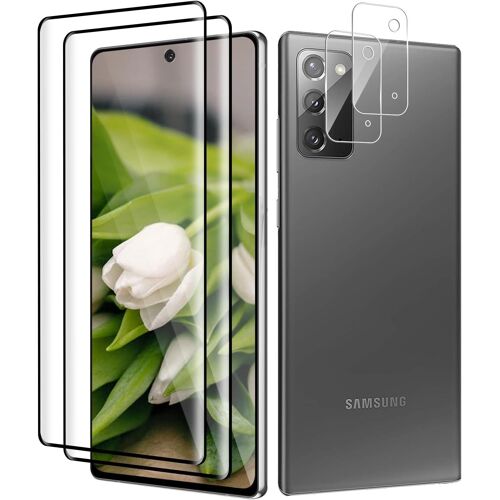 KAL-Lot De 2 Films De Protection D'Écran En Verre Blindé Pour Samsung Galaxy Note 20 5G, Bord 3D, Toucher Sensible, Anti-Bulles, Haute Définition Samsung Note 20