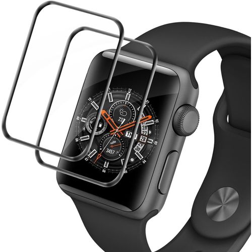 Kal-Lot De 2 Films De Protection D'écran En Verre Blindé Pour Apple Watch Series 4/5/6/Se (44 Mm), Anti-Rayures, Couverture Complète 3d, Ultra Fin, Sans Bulles, Ultra Transparent, Iwatch 44 Mm