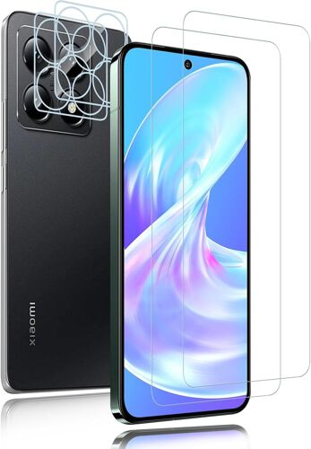 KAL-Lot De 2 + 2 Films De Protection D'Écran En Verre Blindé Pour Xiaomi 14T Pro -Haute Sensibilité -Transparent -Dureté 9H
