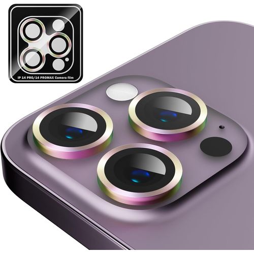 Kal-Protection D'objectif D'appareil Photo Pour Iphone 12 Pro Max, Incassable Ultra Hd En Verre Trempé En Métal Coloré