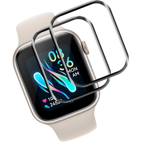 Kal-Lot De 2 Films De Protection D'écran En Verre Blindé Pour Apple Watch Series 9/8/7 45 Mm, Film De Protection D'écran Haute Sensibilité, Dureté 9h, Sans Bulles, Verre De Protection Transparent