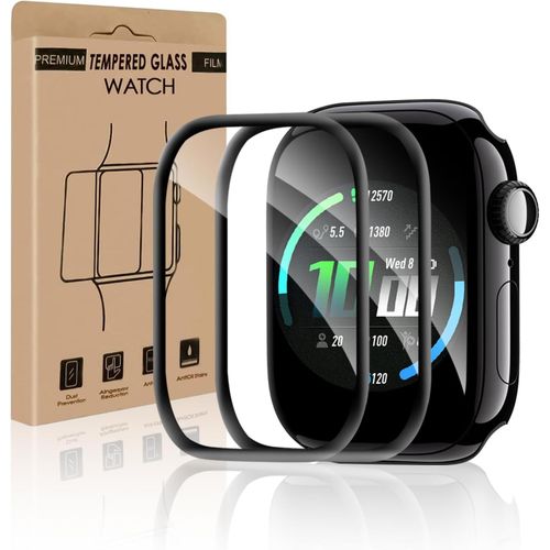 Kal-Lot De 2 Films De Protection D'écran En Verre Blindé Pour Apple Watch Series 10 46 Mm, Ultra Hd, Anti-Traces De Doigts, Sans Bulles, Anti-Rayures, Iwatch 46 Mm, Verre De Protection 3d