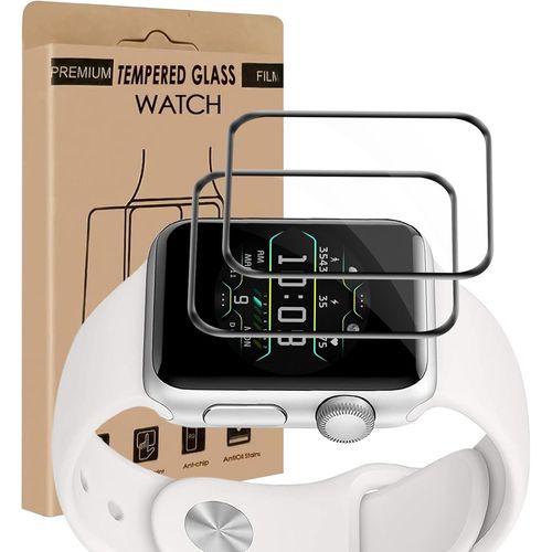 Kal-Lot De 2 Films De Protection D'écran En Verre Blindé Pour Apple Watch Series 4/5/6/Se/Se2 (40 Mm), Sans Bulles, Anti-Rayures, Anti-Huile, Tactile Sensible, 0,15 Mm Hd Transparent Apple Watch