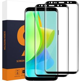 KAL-Lot De 2 Films De Protection D'Écran En Verre Blindé Pour Samsung Galaxy S9 -Haute Transparence -Anti-Bulles -Anti-Poussière -Haute Sensibilité